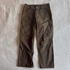 Men's Utility Cargo Pants Organic Cotton Blend 30 inch Brown Vintage Y2K